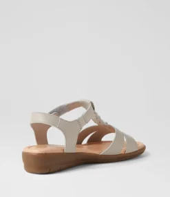 Women SUPERSOFT Comfort|Sandals-Frankie2 Dark Stone Leather Sandals