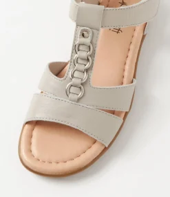 Women SUPERSOFT Comfort|Sandals-Frankie2 Dark Stone Leather Sandals