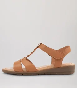Women SUPERSOFT Comfort|Flats-Frankie2 Dark Tan Leather Sandals