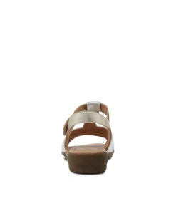 Women SUPERSOFT Flats|Sandals-Frankie2 Rose Gold Silver Multi Sandals