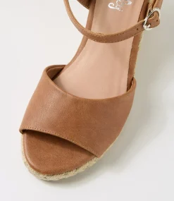 Women I LOVE BILLY Heels|Sandals-Frazzy Tan Gold Rope Sandals