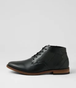 C88 by COLORADO Boots|Casuals-Fred Black Lace Up Boots