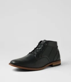 C88 by COLORADO Boots|Casuals-Fred Black Lace Up Boots