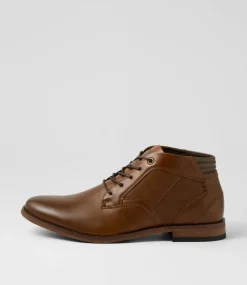 C88 by COLORADO Boots|Casuals-Fred Cognac Lace Up Boots
