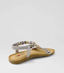 Women I LOVE BILLY Flats|Sandals-Frose Silver Multi Sandals