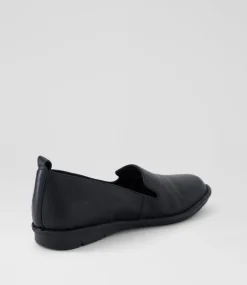 Women SUPERSOFT Comfort|Loafers-Frutie Black Leather Loafers