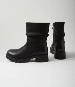 Women I LOVE BILLY Boots-Fujol Black Ankle Boots