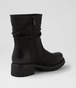 Women I LOVE BILLY Boots-Fujol Black Ankle Boots