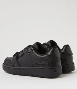 COLORADO Sport School Shoes|Junior School Shoes-Funk Jnr Lace Black Leather Sneakers