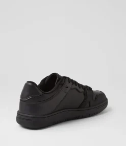 COLORADO Sport School Shoes|Senior School Shoes-Funk Snr Lace Black Leather Sneakers