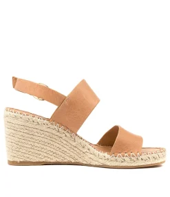 Women TOP END Espadrilles|Wedges-GAGA TAN LEATHER