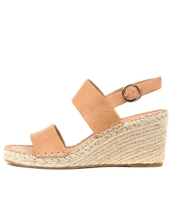 Women TOP END Espadrilles|Wedges-GAGA TAN LEATHER
