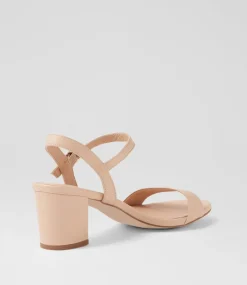 Women DIANA FERRARI Heels|Sandals-Gaila Nude Leather Sandals