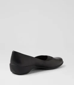Women SUPERSOFT Comfort|Flats-Genuis Black Leather Flat Shoes