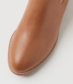 Women DIANA FERRARI Boots-Giddy Mid Tan Leather Knee High Boots