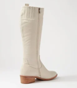 Women DIANA FERRARI Boots-Giddy Oatmilk Leather Knee High Boots