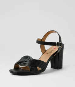 Women I LOVE BILLY Heels|Sandals-Gilda Black Sandals