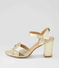 Women I LOVE BILLY Heels|Sandals-Gilda Pale Gold Sandals