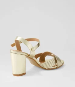 Women I LOVE BILLY Heels|Sandals-Gilda Pale Gold Sandals