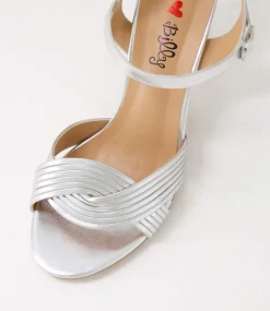 Women I LOVE BILLY Heels|Sandals-Gilda Silver Sandals