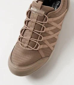 Women COLORADO Comfort|Flats-Gladstone Taupe Mesh Lace Up Flats