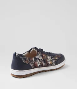 Women I LOVE BILLY Sneakers-Glampie Navy Multi Microsuede Sneakers