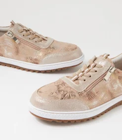 Women I LOVE BILLY Sneakers-Glampie Nude Multi Microsuede Sneakers