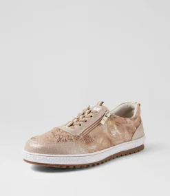Women I LOVE BILLY Sneakers-Glampie Nude Multi Microsuede Sneakers