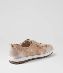 Women I LOVE BILLY Sneakers-Glampie Nude Multi Microsuede Sneakers