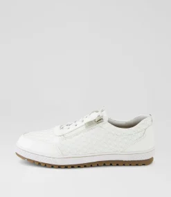 Women I LOVE BILLY Sneakers-Glampie White Microsuede Sneakers