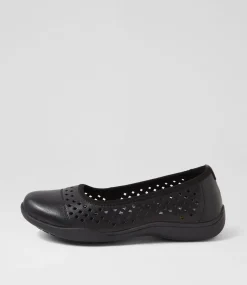 Women COLORADO Flats|Comfort-Glenda Black Leather Flat Shoes