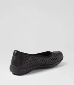 Women COLORADO Flats|Comfort-Glenda Black Leather Flat Shoes