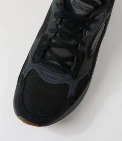 SKECHERS Sneakers|Casuals-Go Run Consistent 2 Black Charcoal Suede Sneakers