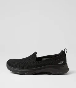 Women SKECHERS Sneakers-Go Walk 7 Black Fabric Sneakers
