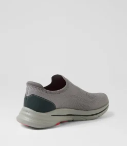 SKECHERS Sneakers-Go Walk 8 Slip On Charcoal Red Knit Sneakers