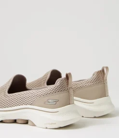 Women SKECHERS Sneakers-Go Walk 7 Taupe Fabric Sneakers