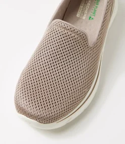 Women SKECHERS Sneakers-Go Walk 7 Taupe Fabric Sneakers
