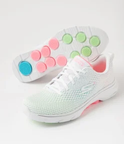 Women SKECHERS Sneakers-Go Walk 7 White Multi Mesh Sneakers