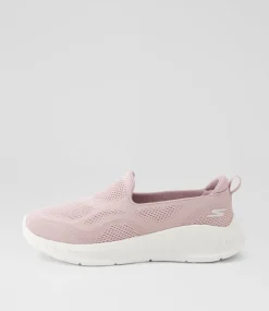Women SKECHERS Sneakers-Go Walk Now Mauve Fabric Sneakers