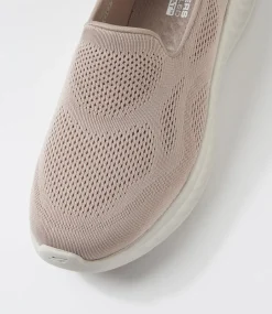 Women SKECHERS Sneakers-Go Walk Now Taupe Mesh Sneakers