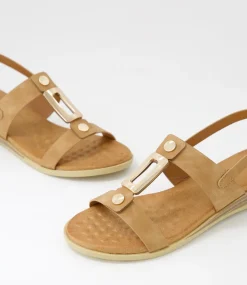 Women I LOVE BILLY Flats|Sandals-Goosh Tan Sandals