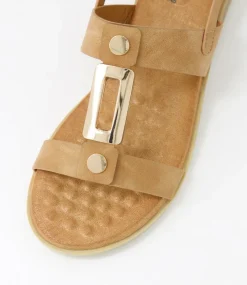 Women I LOVE BILLY Flats|Sandals-Goosh Tan Sandals