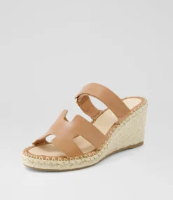 Women TOP END Espadrilles|Wedges-Goran Tan Leather Sandals