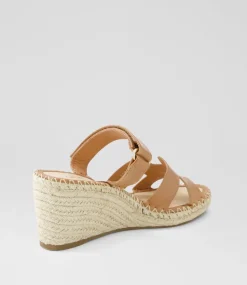 Women TOP END Espadrilles|Wedges-Goran Tan Leather Sandals