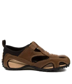 COLORADO Casuals|Sandals-GRANDE CF NUTMEG WORN SADDLE LEATHER