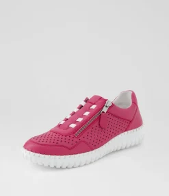 Women SUPERSOFT Comfort|Sneakers-Gratitude Fuchsia Leather Sneakers