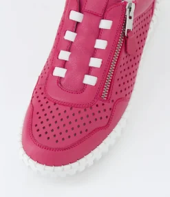 Women SUPERSOFT Comfort|Sneakers-Gratitude Fuchsia Leather Sneakers