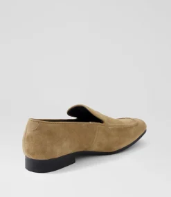 UNCUT Casuals-Greshay Taupe Suede Flat Shoes