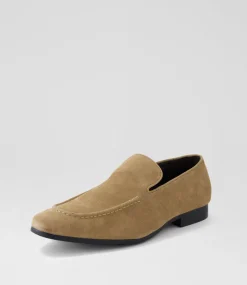 UNCUT Casuals-Greshay Taupe Suede Flat Shoes