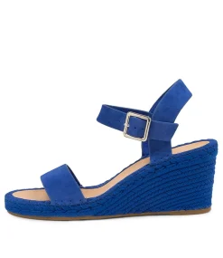 Women TOP END Wedges|Heels-GROGOR TO COBALT COBALT ROPE SUEDE